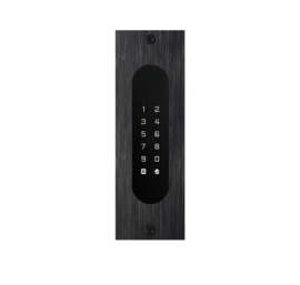 Fasttel   FTB26KF | Codeklavier/Badgelezer/Bluetooth/NFC: 1 relais, Wiegand en Cloud. Alu zwart, inbouw, 62x188x30 mm  (HO)