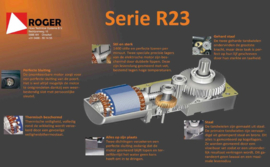 Roger kit R23/373 knikarm-opener, 230volt, tot 400 kg. poortgewicht, met lange arm