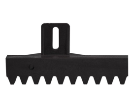 10 meter, omgekeerde tandlat.  P-M405 tandlat ZWART 220735