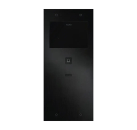 Fasttel FT600-L  is een parlofoon met 2 sip accounts, zwart geanodiseerd en beschikt over 1 drukknop. 349x154mm. (HO)