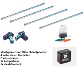 Montageset Ditec schuifpoort openers.