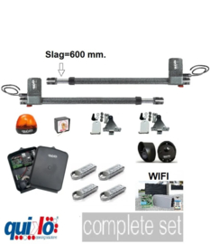 Quiko NEO 600 new 230v. professional. voor poorten met vleugels van 1,5 tot 7 meter en tot 1200kg.  incl. 4 handzenders en wifi/gsm module.  Art. 0600