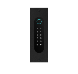 Fasttel FTBM26KF-QR | Codeklavier/Badgelezer/Bluetooth/NFC/QR lezer: 1 relais, Wiegand en Cloud. Bronze mat, inbouw, 62x188x30 mm (HO)