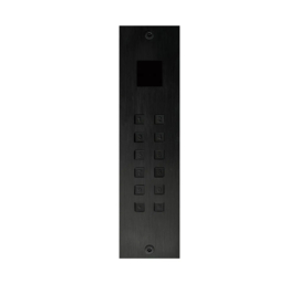 Fasttel FTB23KF-PROXI | Access keypad zwart alu stand alone 2 relays + wiegand+ Proxi flush-mounted 55x211x25mm  (HO)