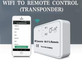 Kijzer K-Y6956WFR is een WiFi to remote RF signal converter.  nieuwste techniek. Voor elke poort : Came, BFT, NICE, FAAC, Beninca, proteco, Quiko en alle andere merken.