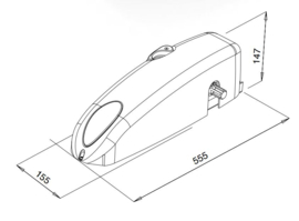 Quiko Boxter, opener voor garage-kanteldeuren.1x middenmotor.  Art. 0591