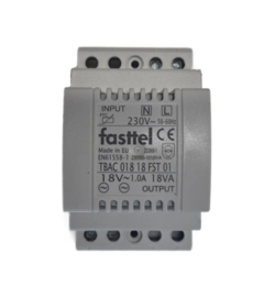 Fasttel FTTRANSFO18V | Fasttel DIN Transfo 18V voor alle analoge Fasttel apparaten.  (HO)