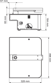 V2  VULCAN ondergrondse motor 24Vdc. Art nr. CUV090  alleen de motor.