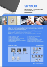 Vision-124 full colour ip PL961M,,   videofoon, RVS buitenpost, 7 inch full colour monitor.