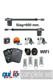 Quiko EON 600 230v. professional. voor poorten met vleugels van 1,5 tot 6 meter en tot 1200kg.  incl. 4 handzenders en wifi/gsm module.    Art. 0650