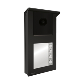 Set met 4 monitoren, Entrya Facila Vision KDB1S7W kit video intercom. Met 4 binnenpost, zodat u naast de binnenpost ook via uw smartphone kan kijken en de poort openen.
