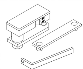 Ditec CUBIC30LP complete set overbrenging met ontkoppeling voor ditec CUBIC30