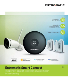 NIEUW: Entrematic Smart Connect De perfecte oplossing om elke automatisering te beheren, op een slimme manier.  Met stemherkenning via uw GSM.