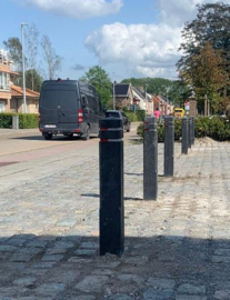 10 stuks DIAMANTKOPPAAL KUNSTSTOF / ANTI PARKEERPAAL / TROTTOIRPAAL / REFLECTORPAAL