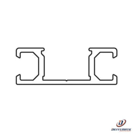 Bircher XL-AP36 Aluminium profiel, 36x13x6100mm (HO)