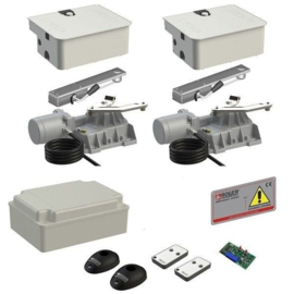 Roger R21/353 Kit Ondergrondse Draaihekaandrijvingopbouw tot 3,5m vleugel 230 elektrolitisch verzinkt (HO)