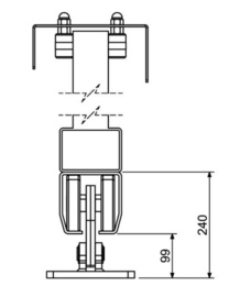 CAIS STAGE LB6 C-rail large 6m onbehandeld (HO)