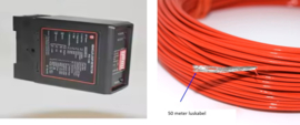 lusdetector en 50m lus.   24v.  Voor onder de bestrating. reageert alleen op auto's.