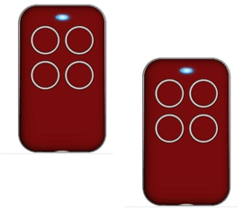 2 stuks Kijzer-K-2130, rood kan ELK merk Copieren. U weet niet op welke frequentie uw poort werkt? dan onze Multi-frequency duplicate rolling code en fixed code zender , alles bedienen met dezelfde zender !bereik tot 100meter.Art. 2130 rood 2x