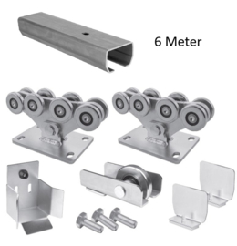 CAIS complete set:  6 meter M onderbalk met wielenset ed.