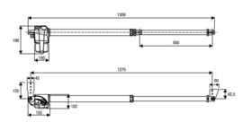 Beninca Kit BILL50M lineaire poortopener