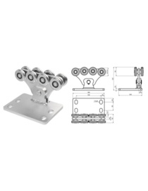 CAIS SPEED SK Achtwielstrolley small asymetrisch (HO)
