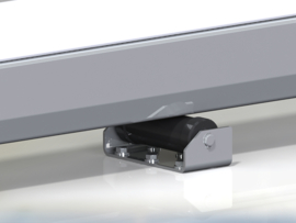 CAIS DRIVESHAFT 150 is het zwaarste en meest robuuste model ondersteunende geleiderol / supportrol met montagebeugel