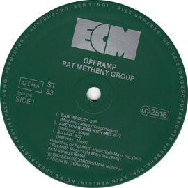 PAT METHENY GROUP - OFFRAMP