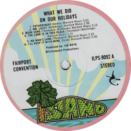 FAIRPORT CONVENTION - What we did on our holidays