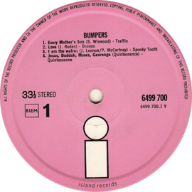 Bumpers - nice Pink Island  2-LP Nick Drake among them