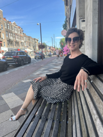 Penny black, zwart jurkje met polkadots