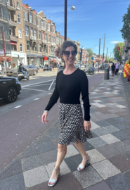 Penny black, zwart jurkje met polkadots