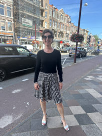Penny black, zwart jurkje met polkadots