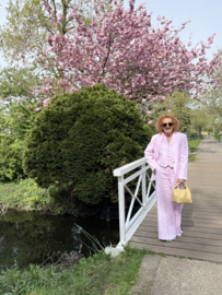 Beaumont, linnen pink pak, pantalon