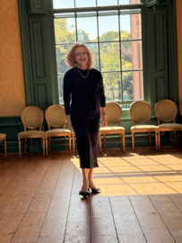 Penny Black, donkerblauw vestje met pailletten