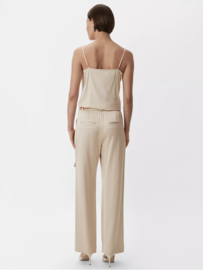 Comma, broek met satin look