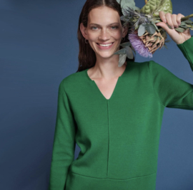 Prachtige gebreide jurk, groen