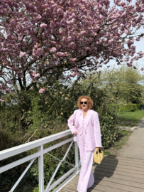 Beaumont, linnen pink pak, pantalon