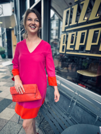 Penny black, roze met rood jurkje