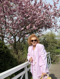 Beaumont, linnen pink pak, pantalon