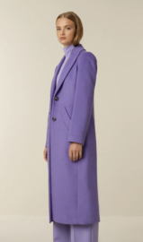 Beaumont, paarse jas, lang blazer model