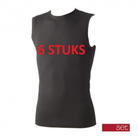 6 HEREN TANKTOPS SET 52078 ZWART 
