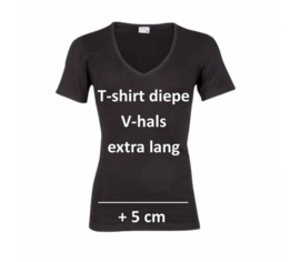 Beeren Heren T-Shirt Diepe V-Hals Extra Lang
