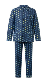 Gentlemen Heren Flanellen Pyjama 94.24 Doorknoop