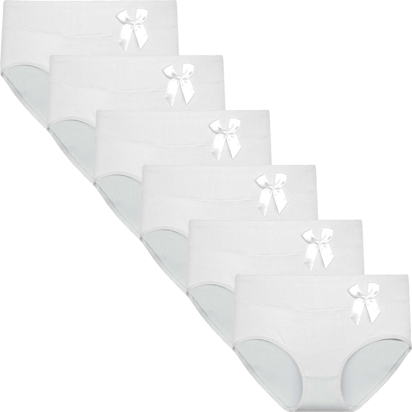 FineWoman Slip Katoen Wit 5-Pak