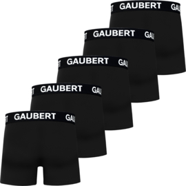 Gaubert Boxershort Heren Zwart 5-Pak