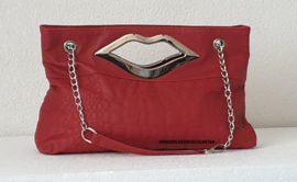 TWO IN ONE HANDTAS ROOD