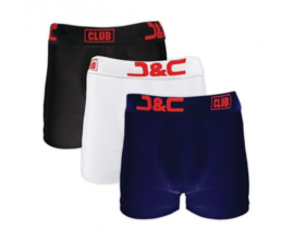J&C Heren Boxer Microfiber 3-PAK
