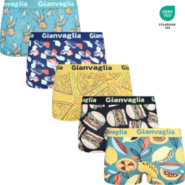 Gianvaglia deluxe 5-Pak Dames Katoenen Boxer