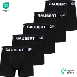Gaubert Boxershort Heren Zwart 5-Pak